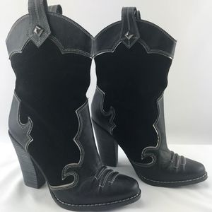 Beverly Feldman Fifi & Elvis Cowboy Boots 7M